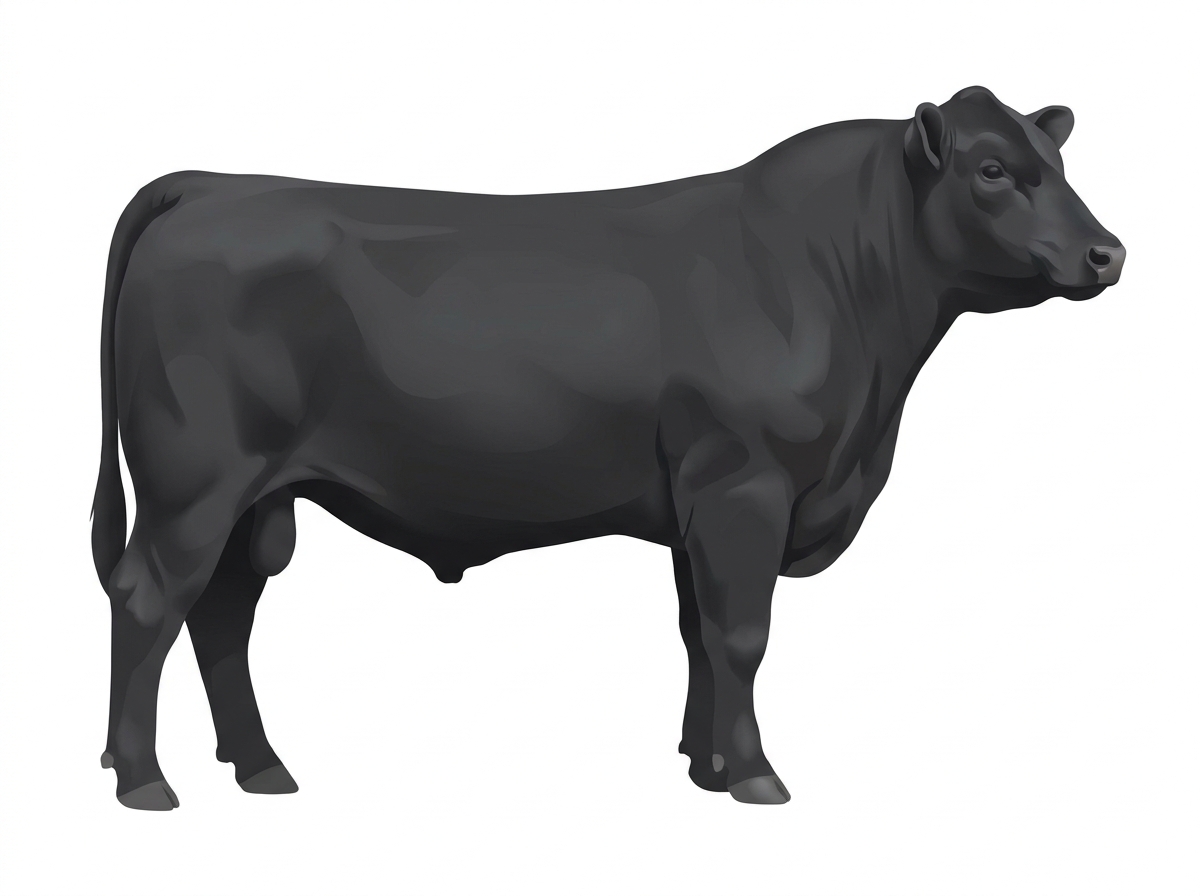 Black 7/8 Angus Bull