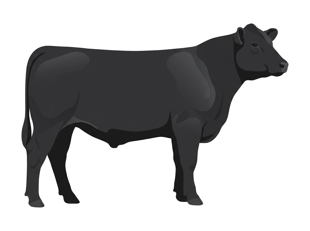 Black 7/8 Angus Steer