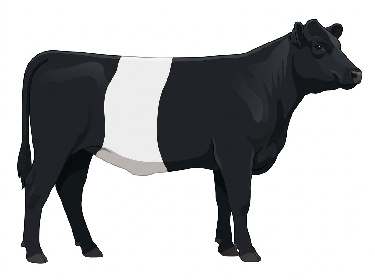 Black 7/8 Belted Galloway Heifer