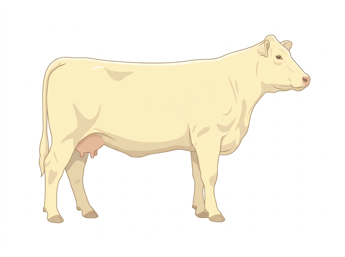 Cream 7/8 Charolais Cow