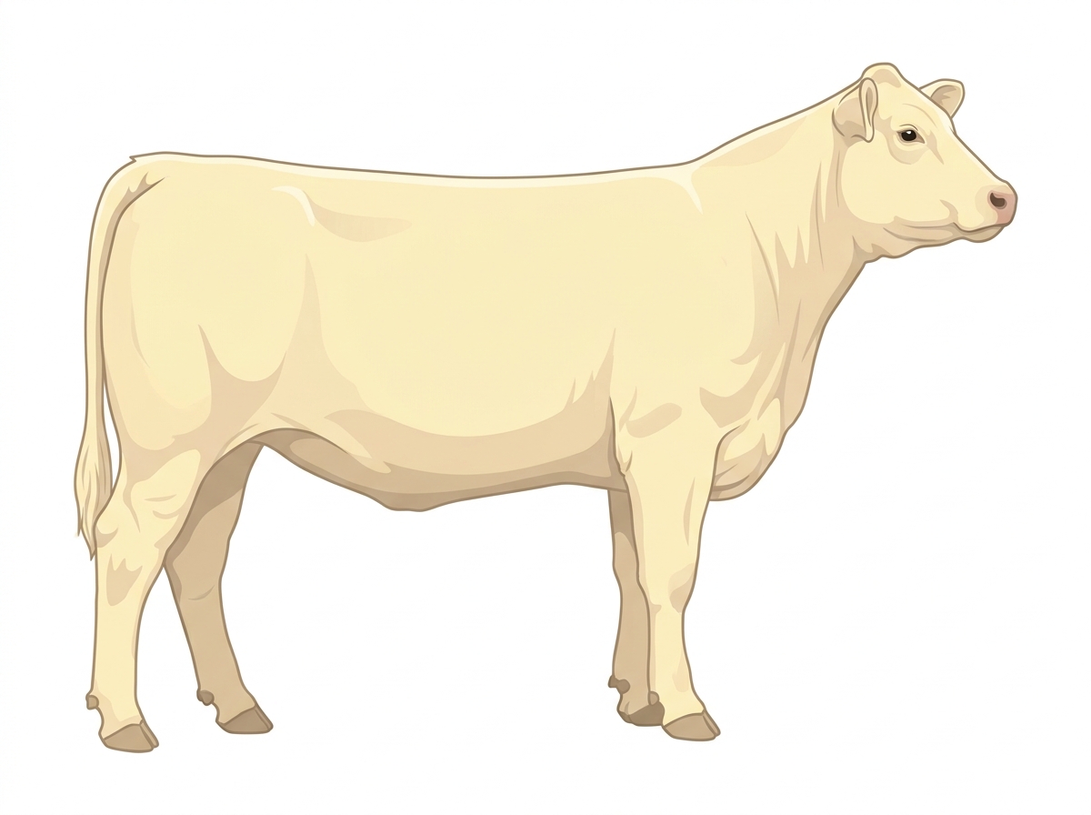 Cream 7/8 Charolais Heifer