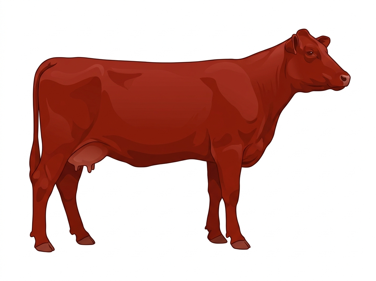 Red 7/8 Shorthorn Cow