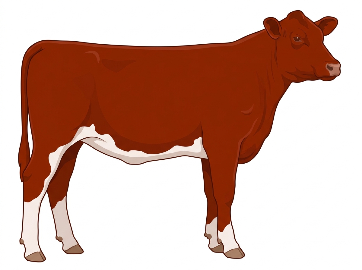 Red 7/8 Shorthorn Heifer