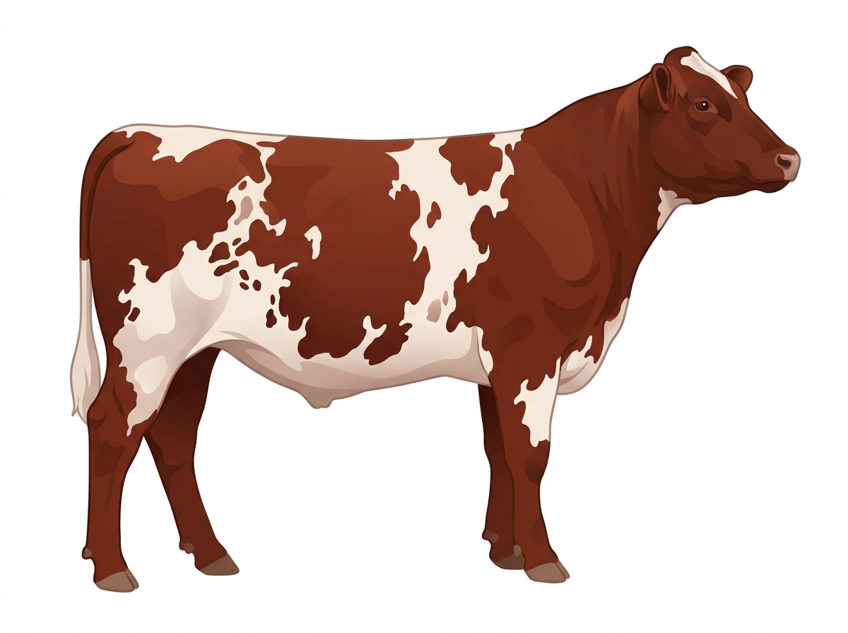 Red white roan 7/8 Shorthorn Steer