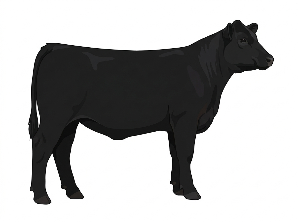 Black 9/16 Angus Cross Heifer