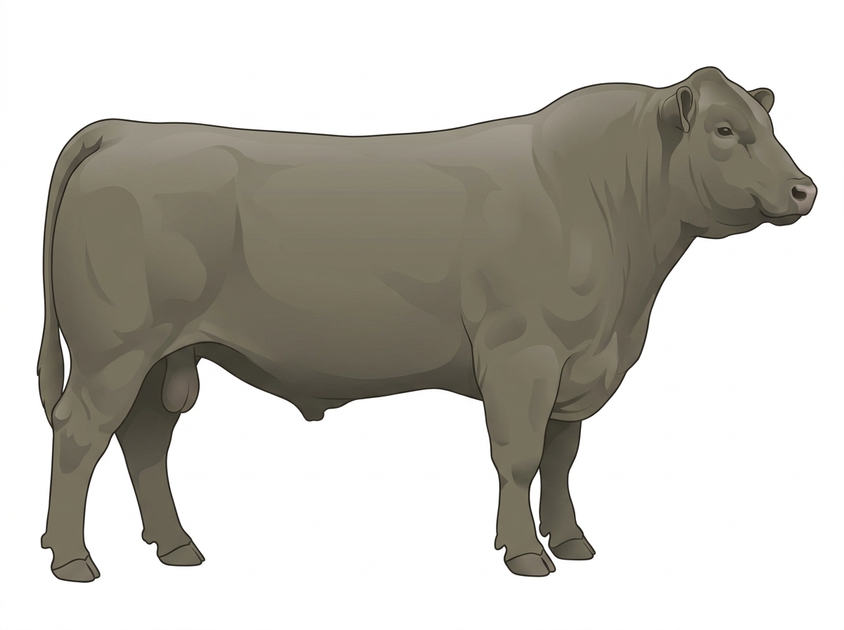 Smoky 9/16 Angus Cross Bull