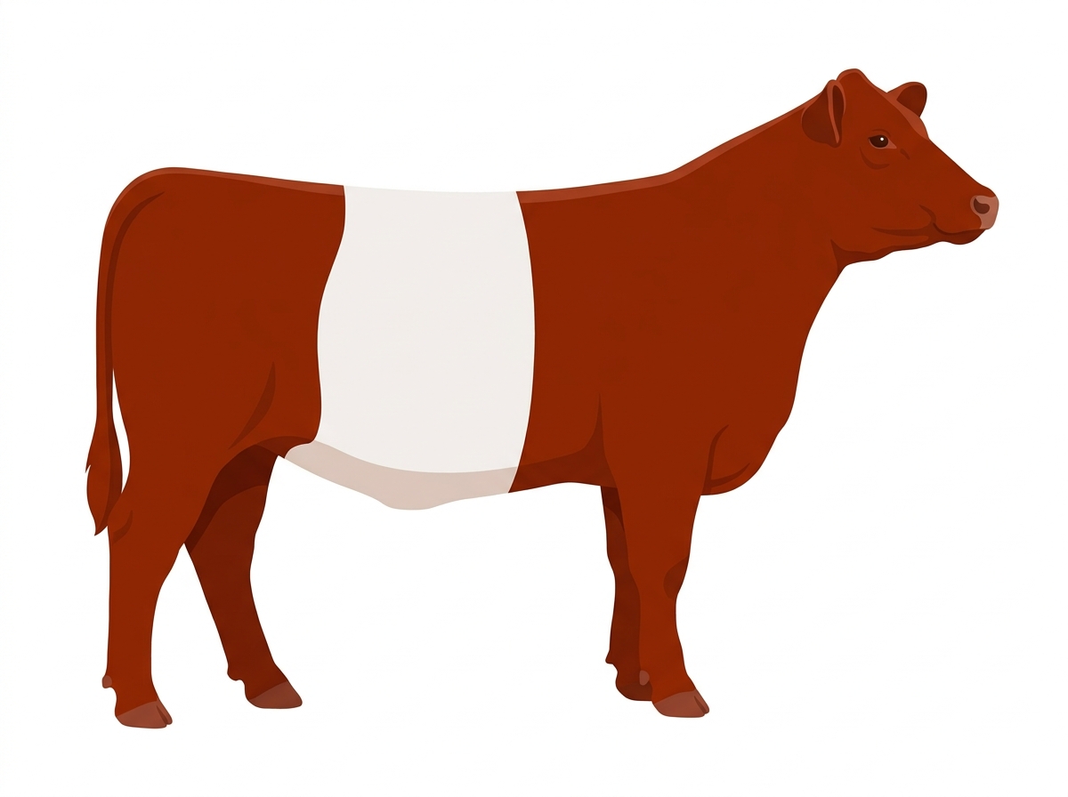 Red 9/16 Belted Galloway Cross Heifer