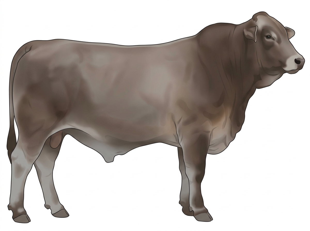 Smoky 9/16 Brahman Cross Bull