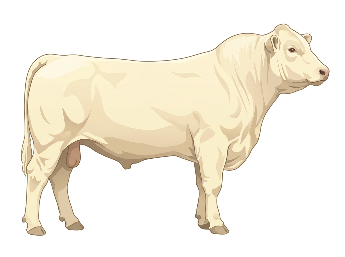 Cream 9/16 Charolais Cross Bull