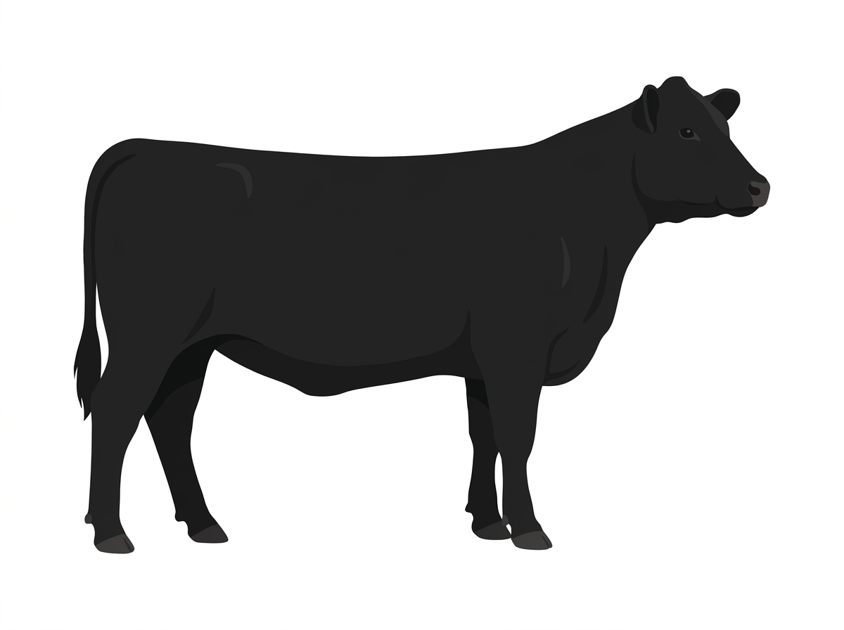 Black 9/16 Red Angus Cross Heifer