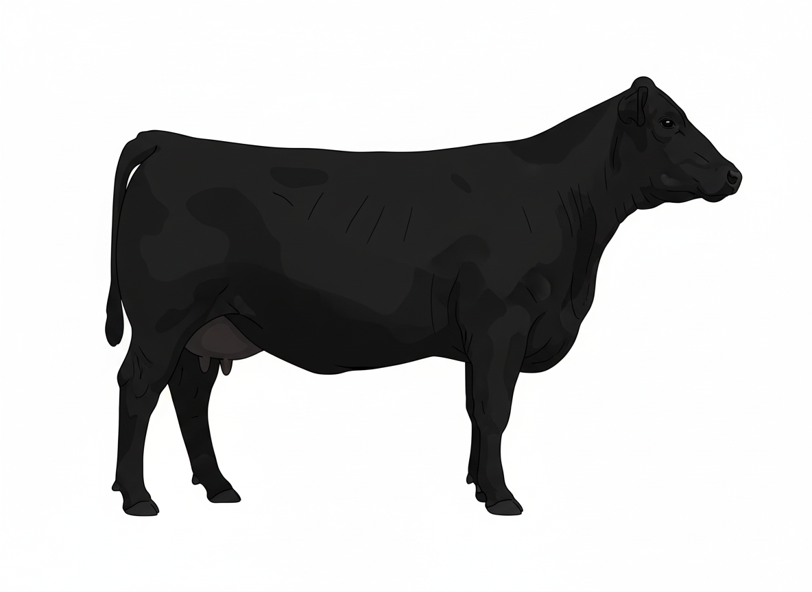 Black Angus Cow