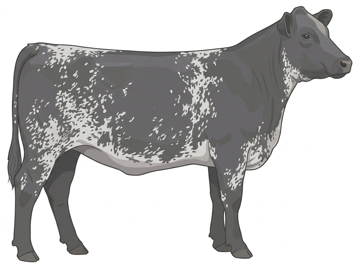 Blue roan Angus Cross Heifer