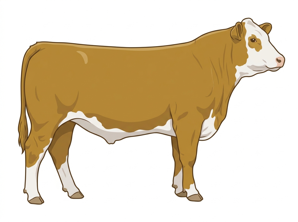 Gold Angus Cross Steer
