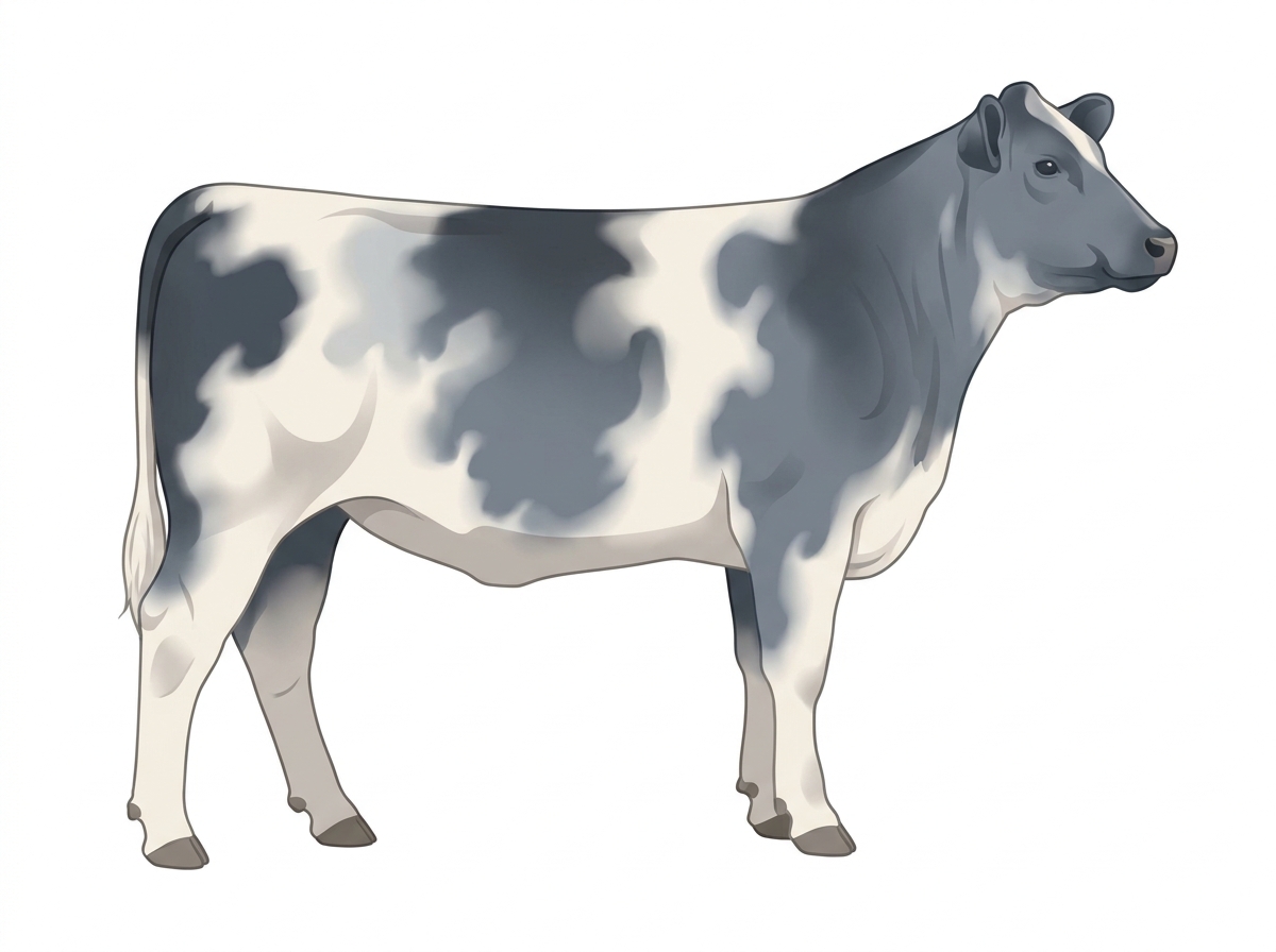 Light blue roan Angus Cross Heifer