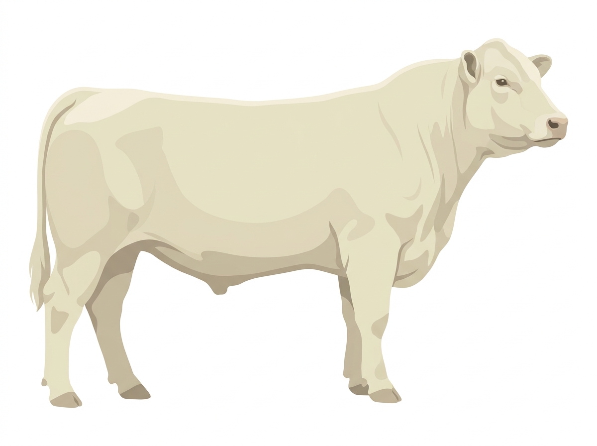 White Angus Cross Bull