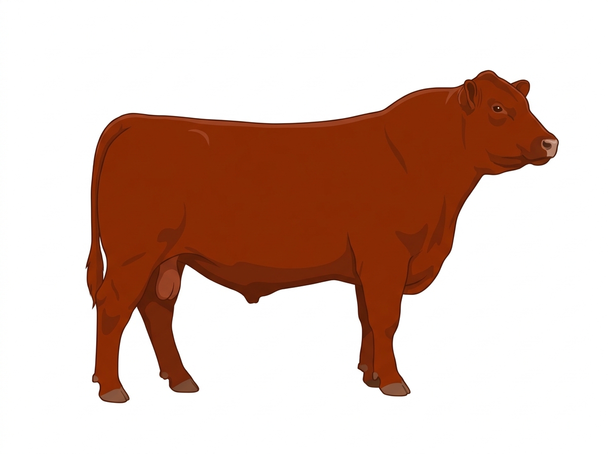 Red Angus Bull