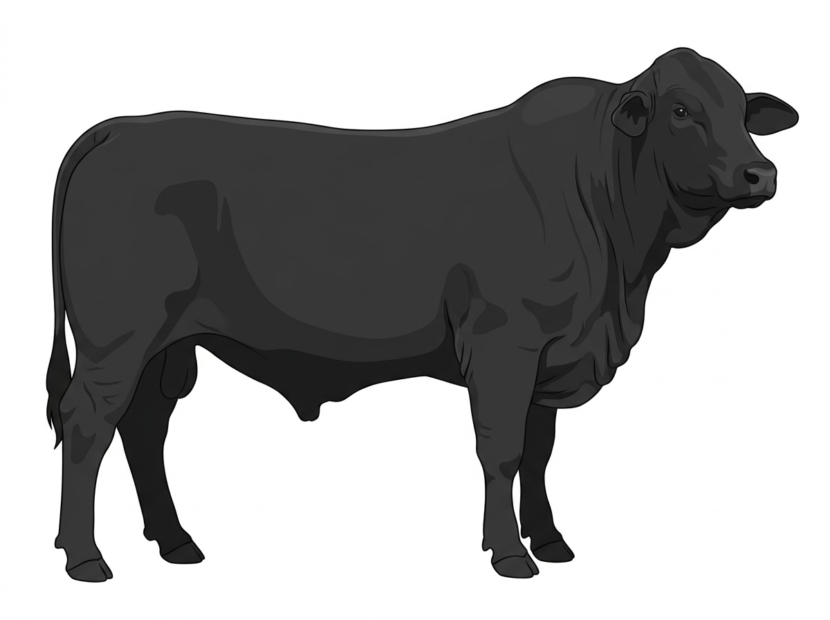Black Angus x Brahman Cross Bull