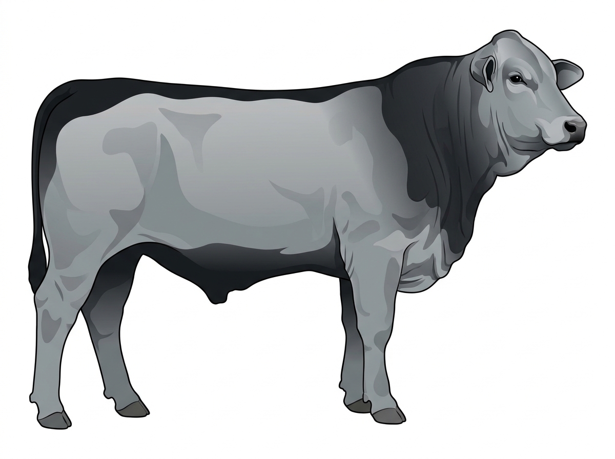 Silver Gray Angus x Brahman Cross Steer