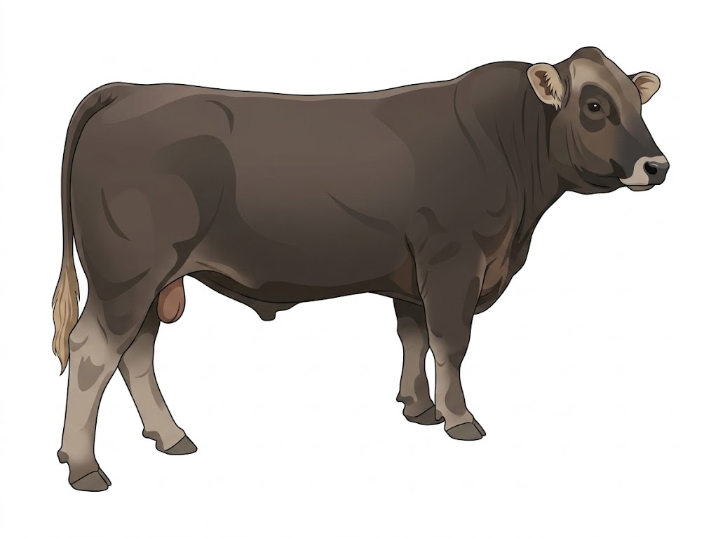 Red Angus x Braunvieh Cross Bull