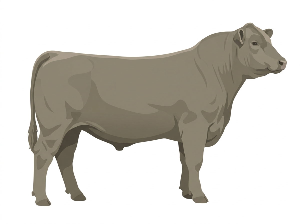 Smoky Angus x Charolais Cross Bull