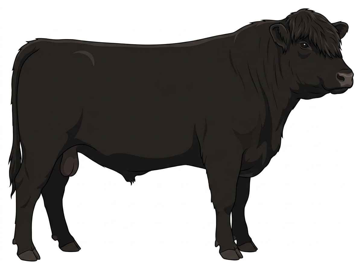 Black Angus x Highlander Cross Bull