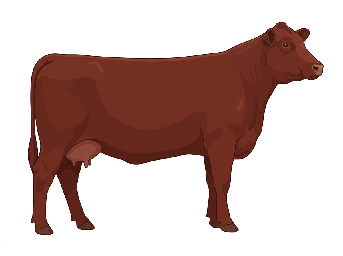 Red Angus x Maine-Anjou Cross Cow