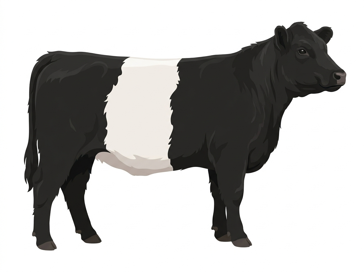 Black Belted Galloway Heifer
