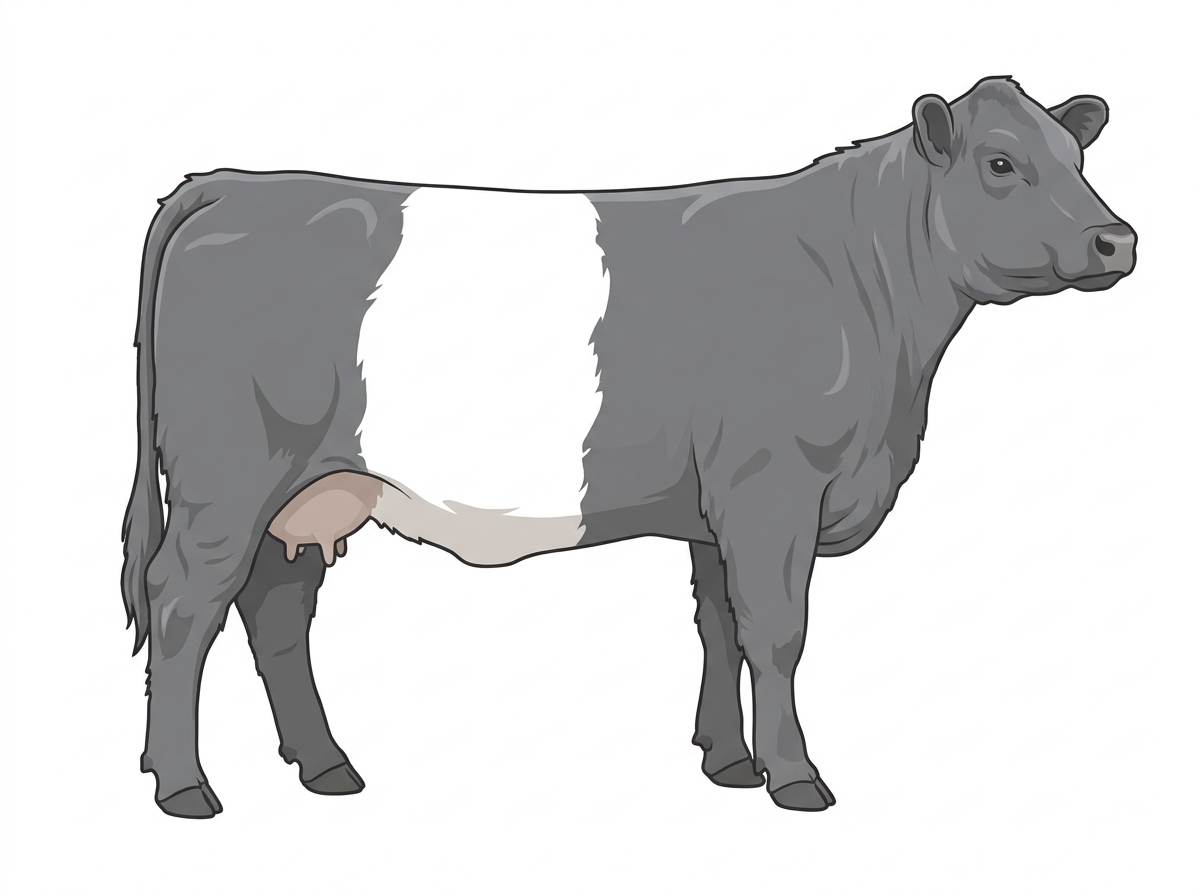 Belted Galloway Cross Cow #21465
