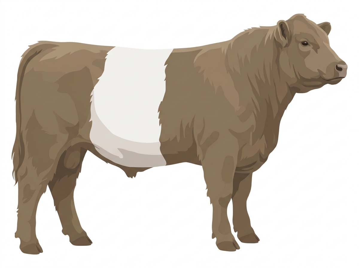 Belted Galloway Animal E6AEE6