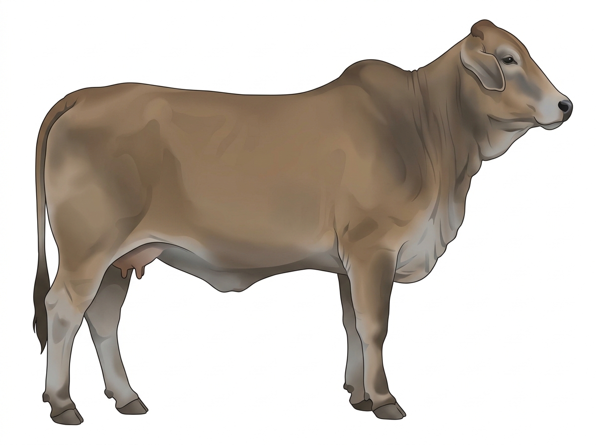 Dun Brahman Cross Cow