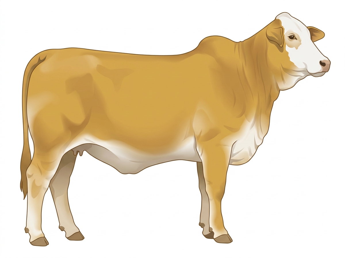 Gold with a white face Brahman Cross Heifer