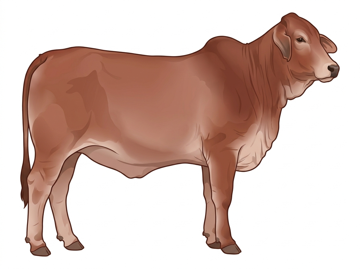Light red roan Brahman Cross Heifer
