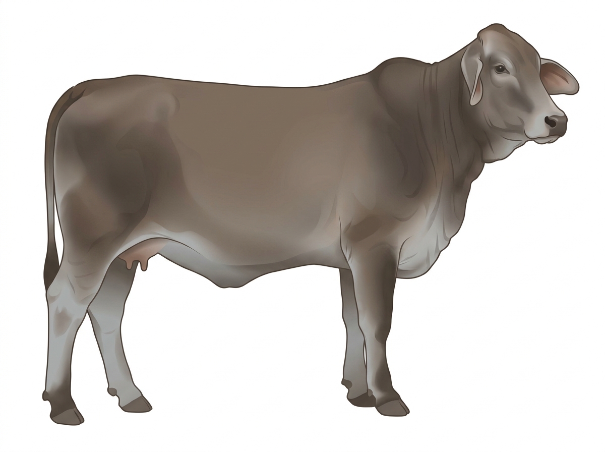 Smoky Brahman Cross Cow