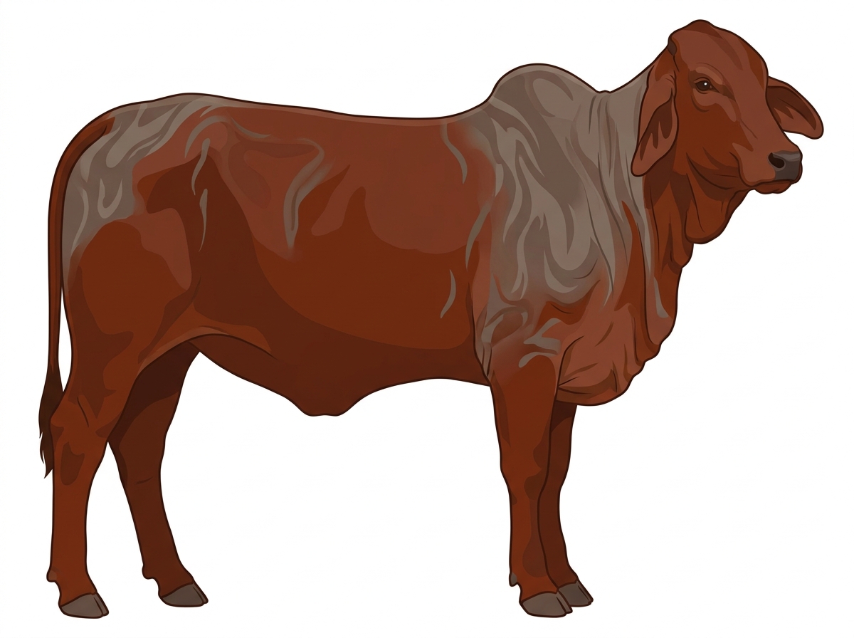 Gray faint brindle Brahman Heifer