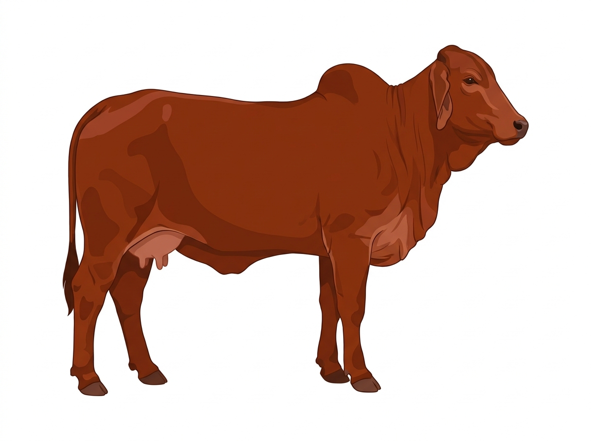 Red Brahman Cow