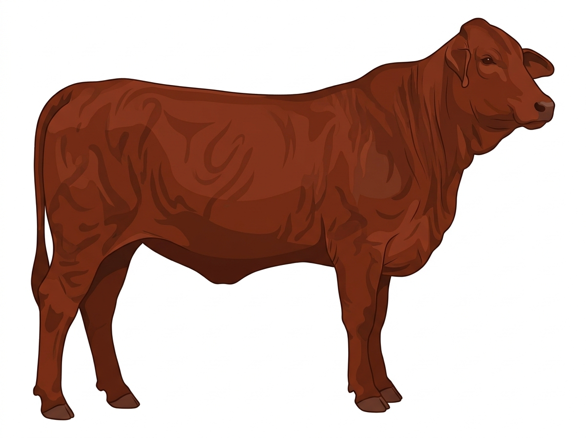 Red faint brindle Brahman Heifer