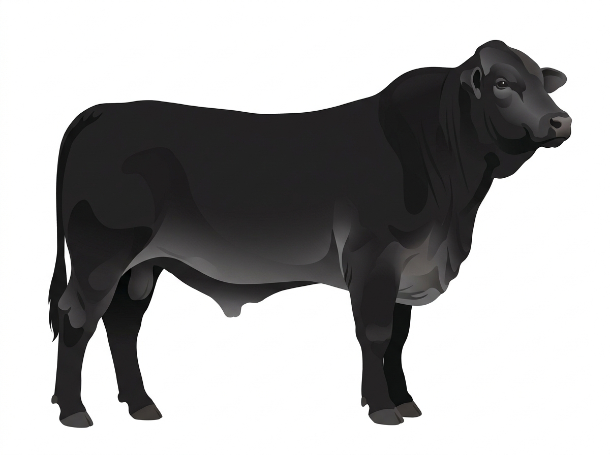Black Brahman x Angus Cross Bull