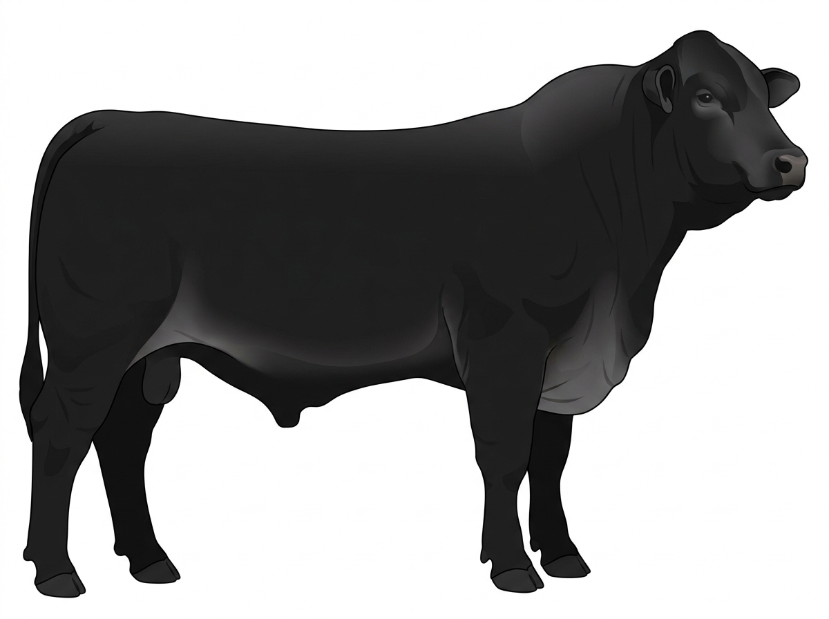Black Brahman x Hereford Cross Bull