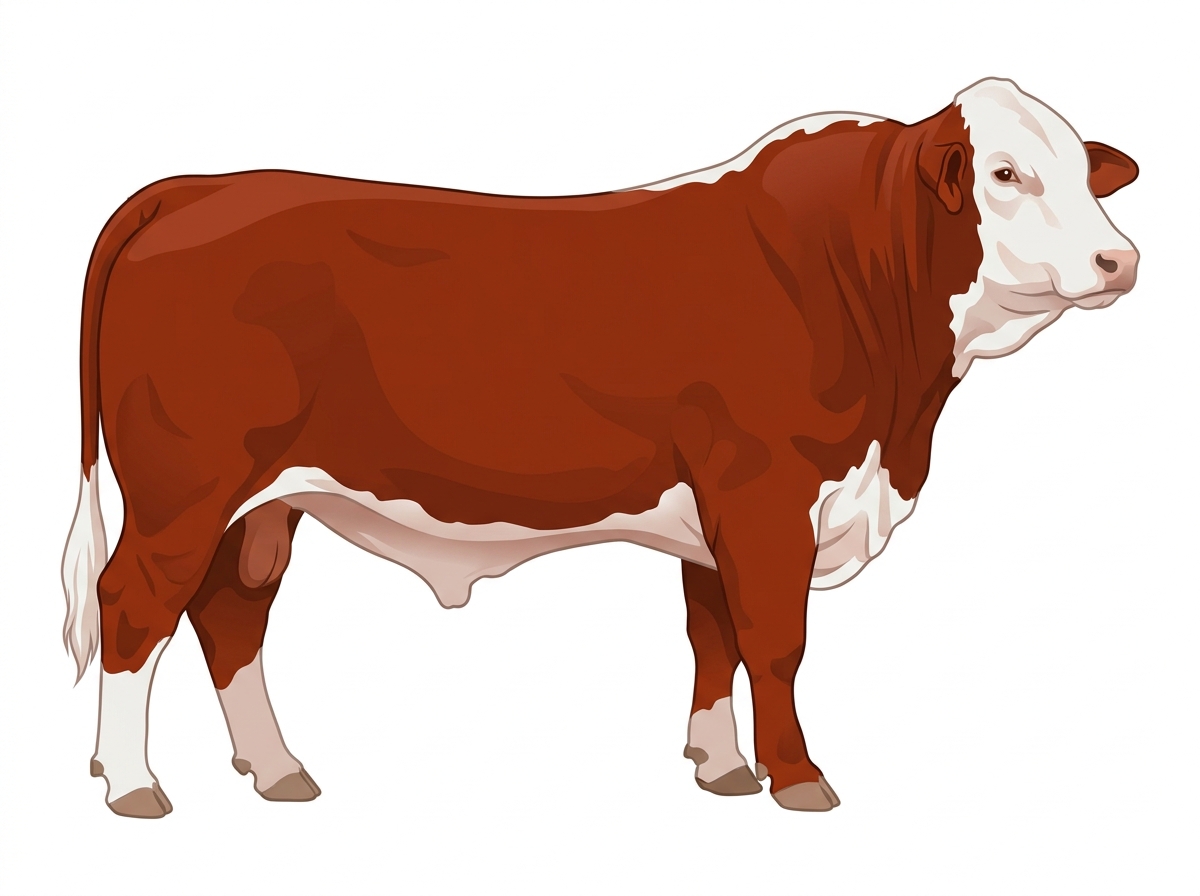 Red Brahman x Hereford Cross Bull