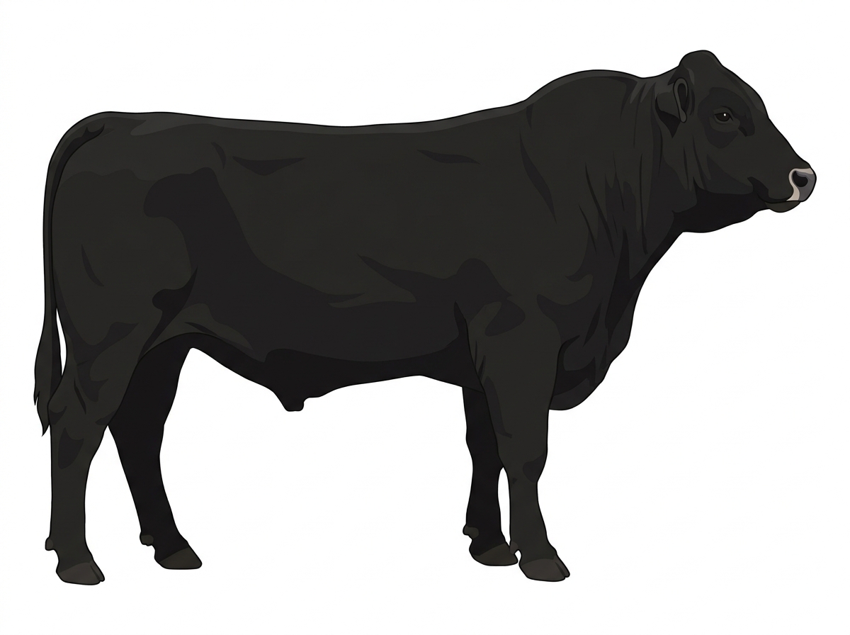 Black Braunvieh Cross Bull