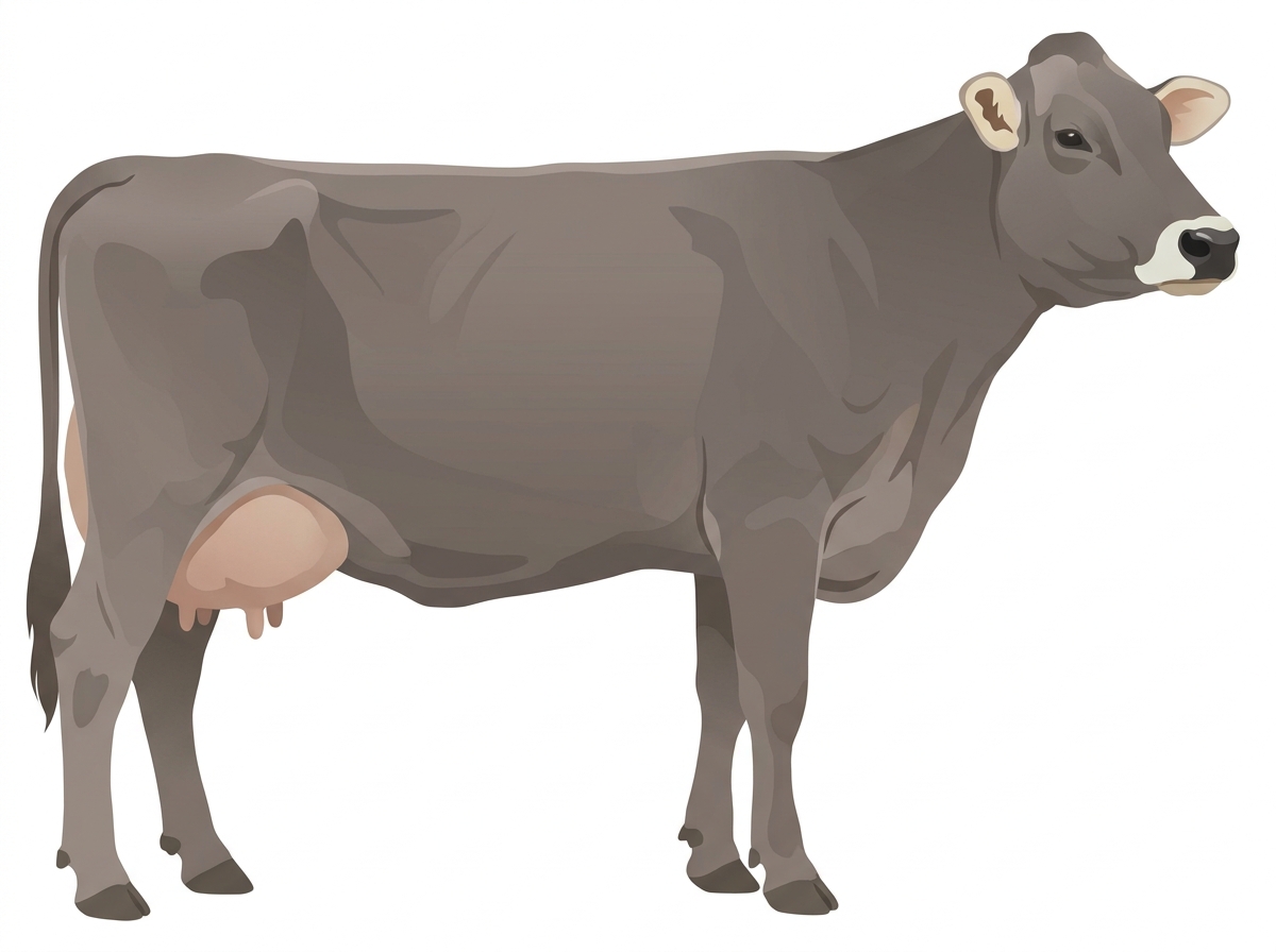 Smoky Braunvieh Cross Cow
