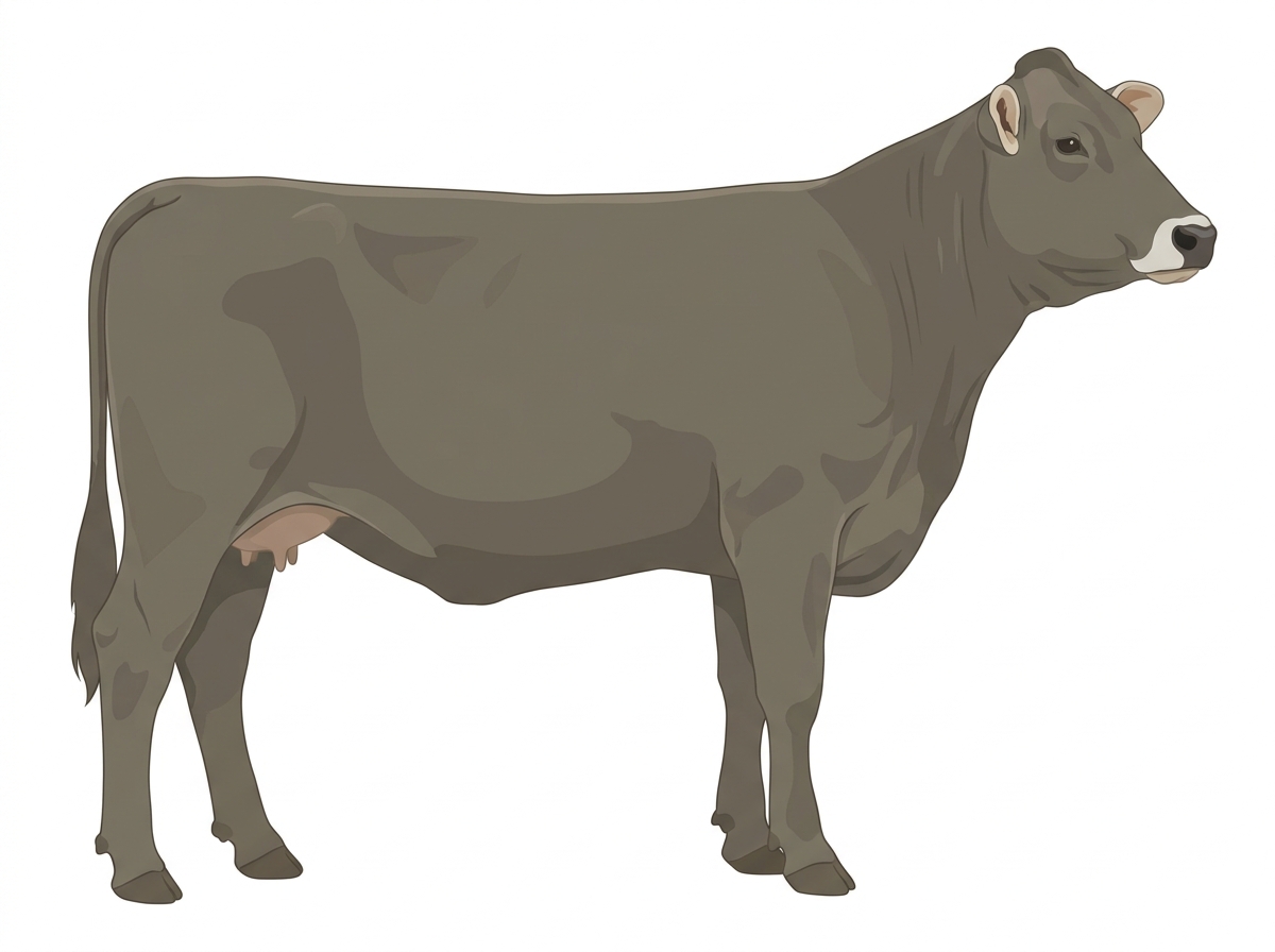 Smoky Braunvieh Cross Cow