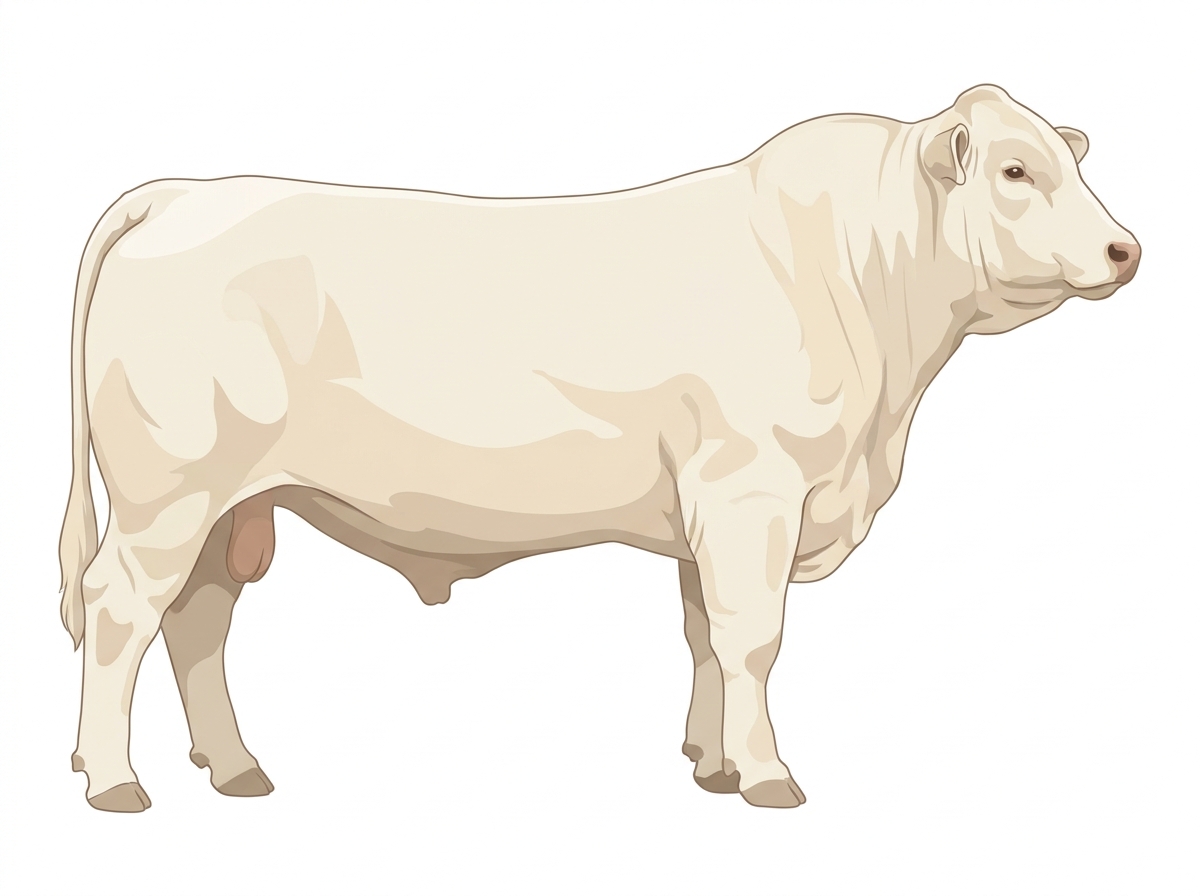 Cream Charbray Bull
