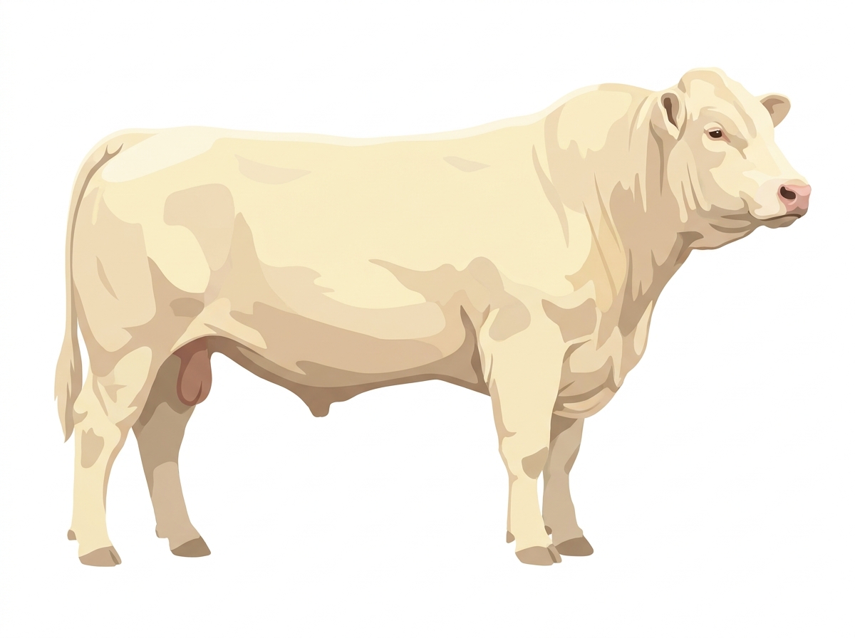 Cream Charolais Bull
