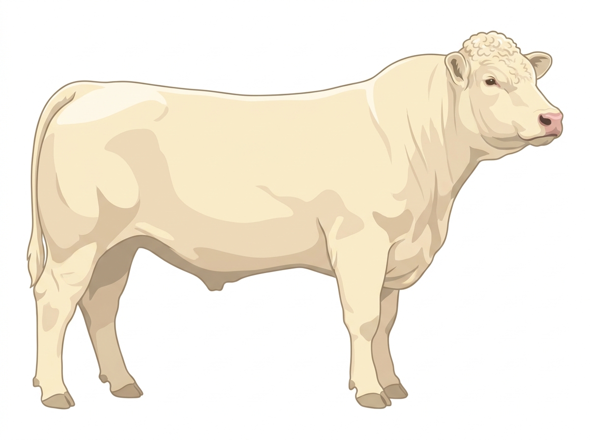 Cream Charolais Steer