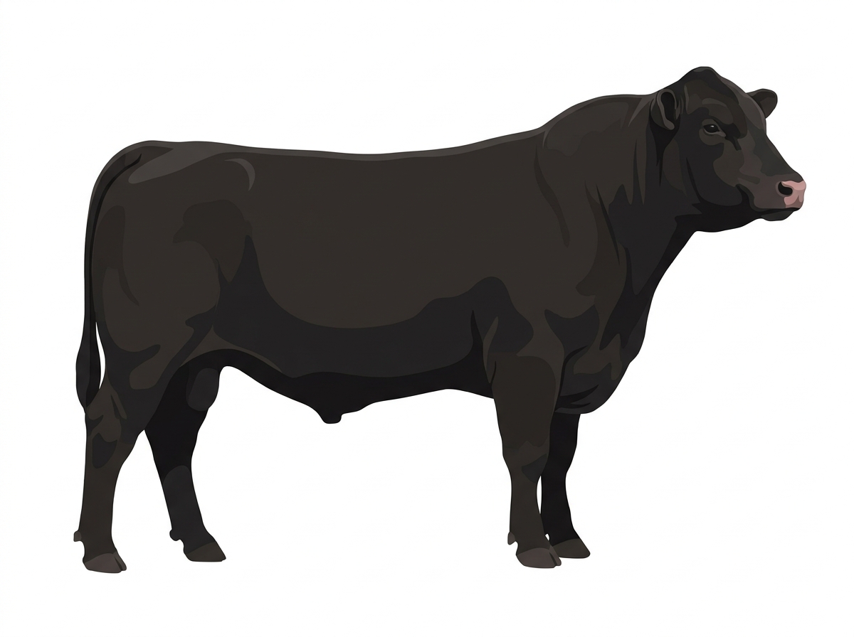 Black Charolais Cross Bull