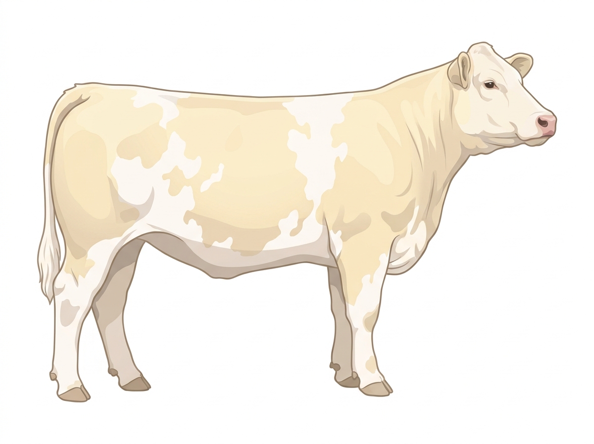 Cream light roan Charolais Cross Heifer