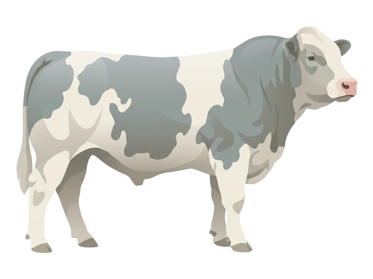 Light blue roan Charolais Cross Bull
