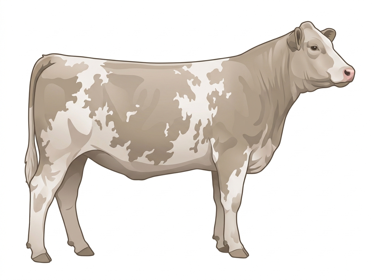 Light dun roan Charolais Cross Heifer