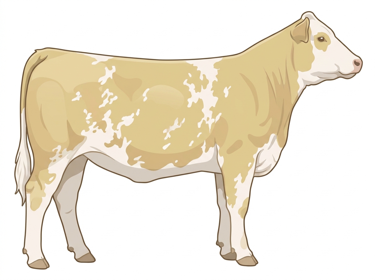 Light yellow dun roan Charolais Cross Heifer